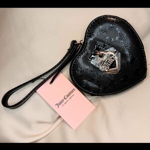 Juicy Couture Wallet Heart-Shaped Blk